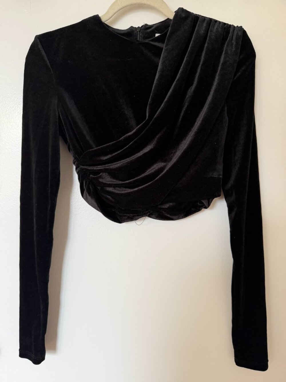 Zara Velvet Crop Top